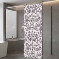 thumbnail image 4 of Farmhouse Purple Window Privacy Film, Vintage Flower Leaf Botanical Plant Static Cling UV Sun Blocking Tint Film Heat Control Windows Films for Bedroom Bathroom, Window Stickers 23.6"x59", 4 of 8