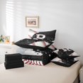 thumbnail image 6 of jejeloiu Monogrammed R 7-Piece Bedding Comforter Set,Baseball Lover King Bedding Sets,Ball Sport Games Bed Sheets For Teens,Ultra Soft Bedroom Decor Reversible, 6 of 8