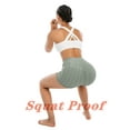 thumbnail image 6 of Women's High Waisted Yoga Shorts Ruched Butt Lifting Textured Shorts Tummy Control Tie Dye Beach Hot Pants, 6 of 6