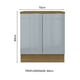 thumbnail image 2 of Gabinete Bajo Cocina Madesa Lux 3 Cajones 70cm y Encimera MG, 2 of 5