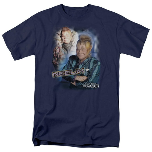 Star Trek Neelix Adult 18/1 T-Shirt Navy