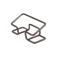 thumbnail image 1 of Metal Business Card Holder - Gold Desktop Organizer for Office Desks with Multi-Function Storage for Cards, Keys & Paperclips, 1 of 2