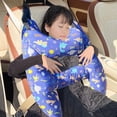 thumbnail image 6 of 1 Piece Car Headrest Pillow H Shaped Travel Pillow Cushion for Sleeping Neck Shoulder Support Cushion Pad Automotive Interior Accessories, 6 of 9