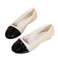 thumbnail image 6 of Miqool Women Ballet Flats Round Toe Slip On Comfortable Soft Sole Casual Dressy Indoor Outdoor Lightweight PU Flat Shoes, 6 of 9