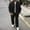 #19-Black, variant on Ceisia Men's Loose Fit Casual 2-Piece Set Long Sleeve Button-Down Shirt with Elastic Waist Drawstring Pants Gifts