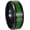 Black Green, variant on Men's 8mm Stainless Steel Ring, Centre Carbon Fiber Design , Party Concert Everyday Style