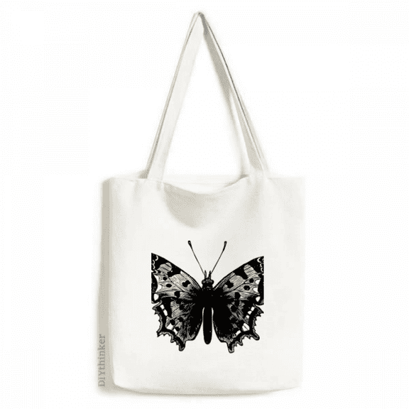 Black Specimen Art Deco Fashion Tote Canvas Bag Shopping Satchel Casual Handbag