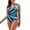 Blue, variant on Women's Plus-size One Piece Swimsuits Modest Bathing Suits Training Women Athletic Swimwear
