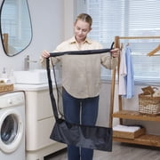 Mainstays Polyester Mesh Laundry Bag, Carry Strap, Heavy Duty, Breathable, Black