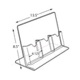 thumbnail image 2 of Three-Pocket Slant-Back Brochure Holder, 2-Pack, 2 of 2