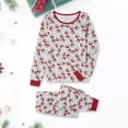 thumbnail image 3 of Conjunto de pijamas de Navidad para padres e hijos Conjunto de vacaciones de Navidad a juego 2 piezas Trajes familiares FLhrweasw Nuevo, 3 of 8