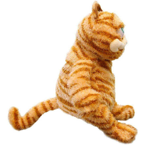 Bellzi Tabbi The Tabby Cat Stuffed Animal Plush Kitten Toy Yellow Orange  10