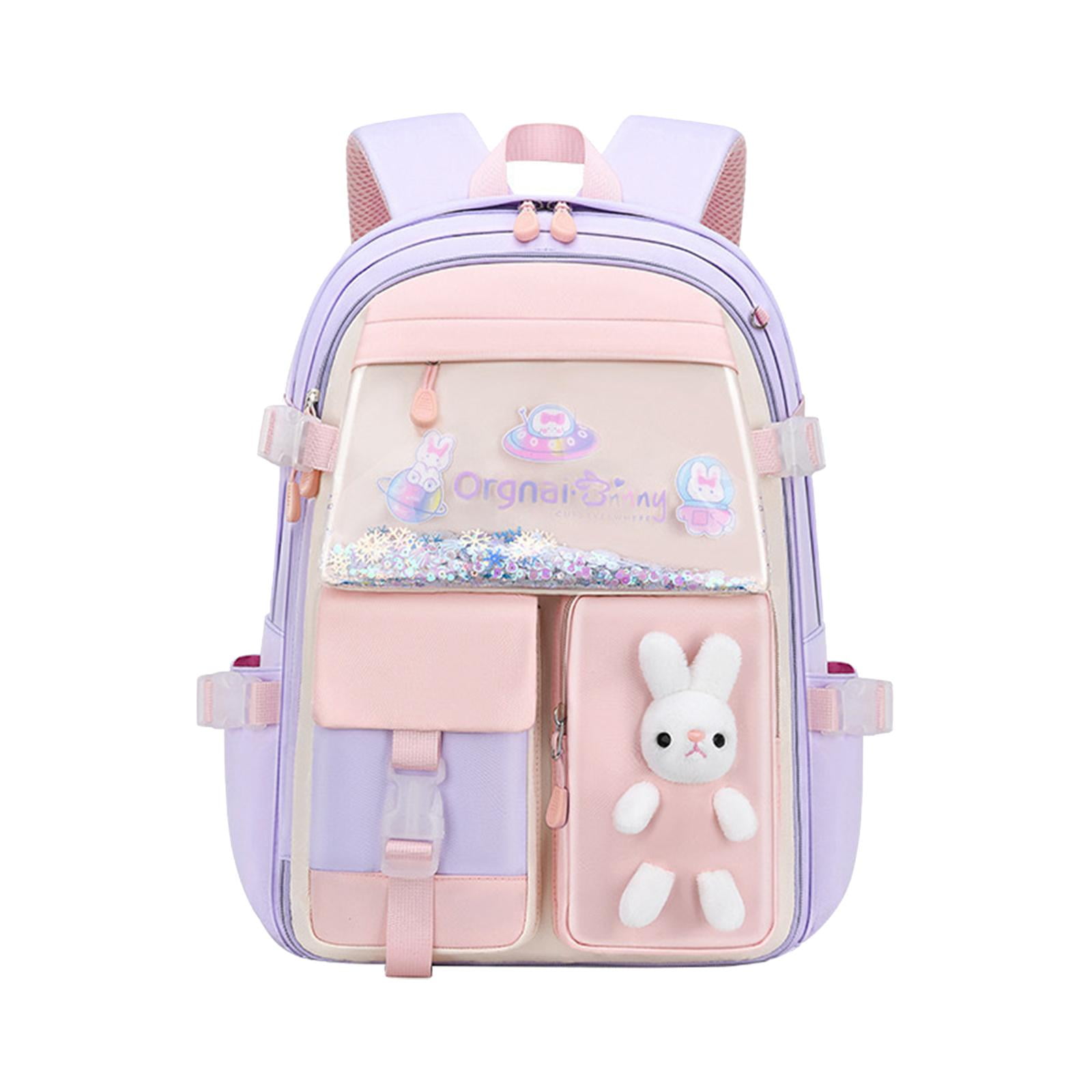 Beloving Kids Backpack Durable Water Resistant Shoulder Bag For Travel Camping Hiking Purple