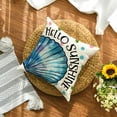 thumbnail image 5 of Sm:)e Summer Pillow Cover Set of 2 - 18x18 Inch Hello Sunshine Shell Polyester Decorative Cushions, 5 of 6