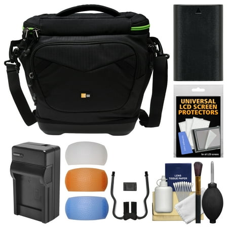 Case Logic Kontrast KDM-102 DSLR Camera Shoulder Bag with LP-E6 Battery & Charger + Kit for Canon EOS 6D, 70D, 7D, 5D Mark II III Case Logic Kontrast KDM-102 DSLR Camera Shoulder Bag with LP-E6 Battery & Charger + Kit for Canon EOS 6D, 70D, 7D, 5D Mark II III