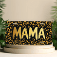 thumbnail image 4 of 1 Pcs 2D Flat License Plate Covers & Frames, MAMA with Leopard For Decorative Front, Waterproof For Decoration Aluminum License Plate Covers & Frames Cover For Men Women, 12" X 6", 4 of 6