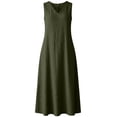 thumbnail image 6 of Horkkom Maxi Dresses for Women Sleeveless Linen Summer Dresses Beach Casual Long Dresses with Pockets, S-2XL, 6 of 9