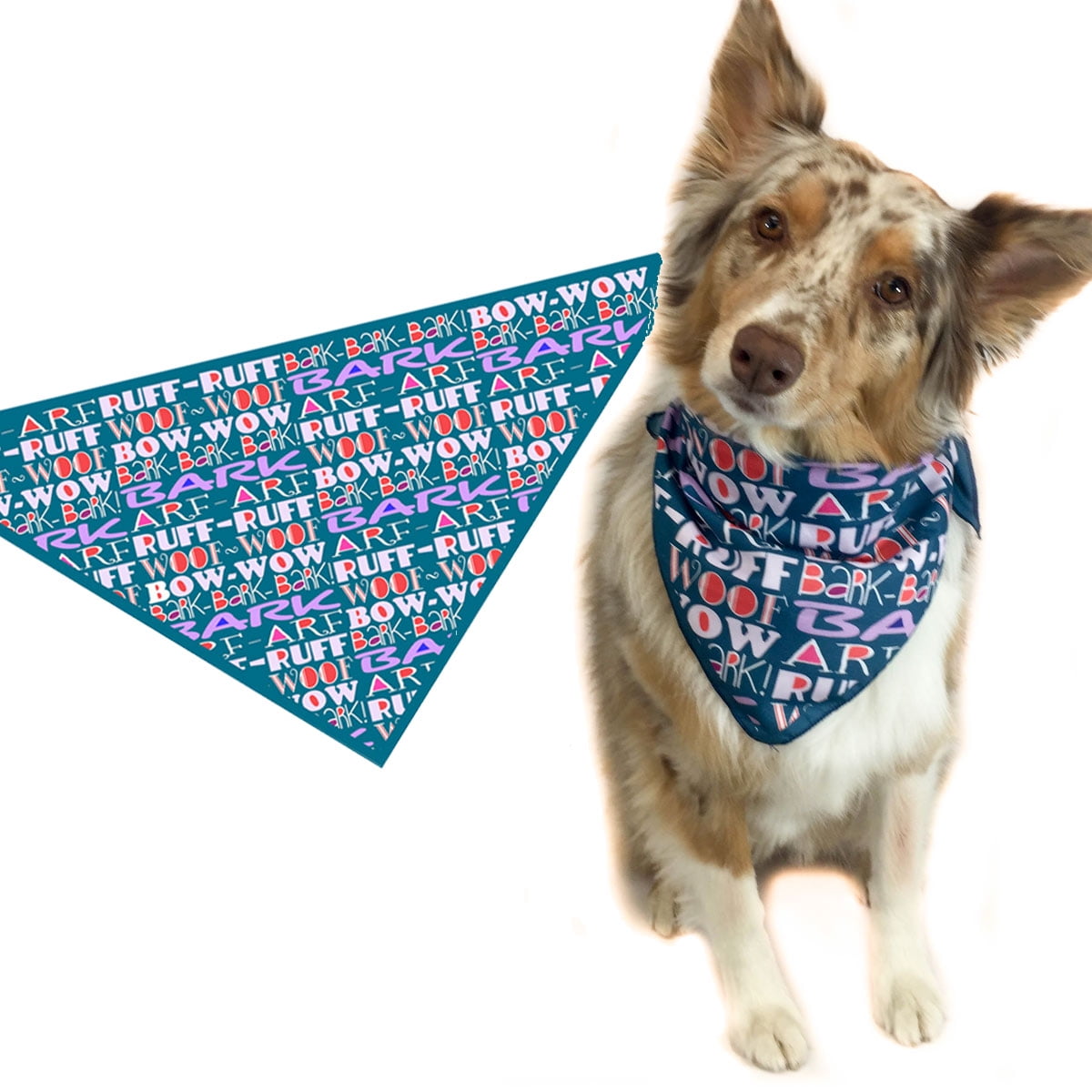 Slide on Collar Bow Wow Dog Bandanas