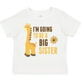 thumbnail image 3 of Inktastic I'm Going to Be a Big Sister Giraffe Girls Toddler T-Shirt, 3 of 5