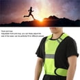 thumbnail image 3 of Vest, Comfortable Adjustable Easy To Wear Reflective Vest Lightweight  for Walking Fluorescent Yellow,Orange Red,, 3 of 8