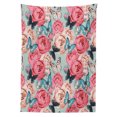 thumbnail image 3 of Ambesonne Colorful Tablecloth Rectangular Table Cover, Peony Rose Butterflies, 52"x70", Multicolor, 3 of 4