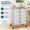 Clear, variant on 15 Drawers Rolling Storage Cart with Wheels, Classroom Organizer for Teacher Office Home School Supplies Craft Art Paper