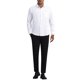 thumbnail image 2 of CAMISAS DE VESTIR PARA HOMBRES INSPIRE CHIC, SÓLIDAS, DE MANGA LARGA, AJUSTE REGULAR, FORMAL, DE NEGOCIOS, CON BOTONES, FORMAL, L BLANCA, 2 of 5