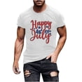 thumbnail image 2 of Tnhcen 4th of July Men's Premium Patriot Shirt USA Flag Graphic Summer Loose Fit Novelty T-Shirt Tops S-3XL, 2 of 5