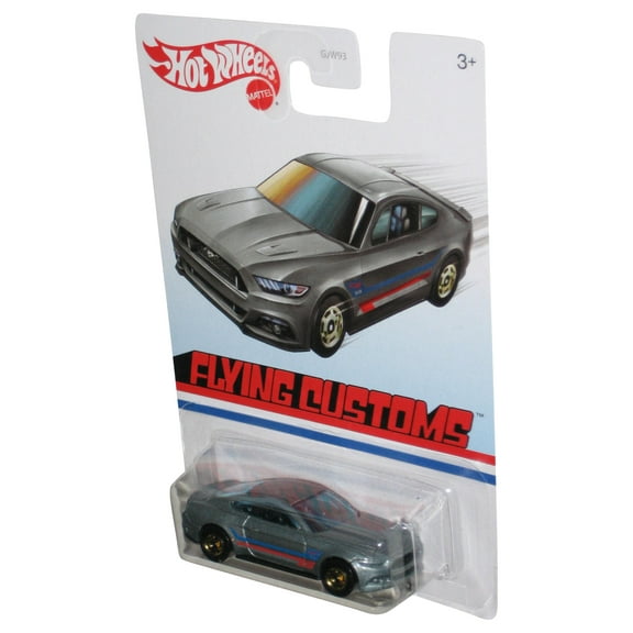 Hot Wheels Flying Customs (2019) Mattel Silver 2015 Ford Mustang GT Car