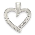 thumbnail image 5 of Auriga Fine Jewelry 925 Sterling Silver CZ Heart Slide Pendant (L- 20mm, W- 18mm) for Women, 5 of 6