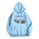 thumbnail image 5 of WILLBEST Sudaderas Deportivas para Hombre, Suéter con Capucha y Bolsillo De Manga Larga para Otoño e Invierno, con Estampado De Conejo Divertido De Color Sólido para Hombre y Mujer Grande, 5 of 5