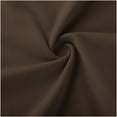 thumbnail image 6 of Women's V Neck T Shirts Solid Color 3/4 Length Sleeve Tops for Women Casual Loose Fit Base Tees, Brown|V-neck S, 6 of 7