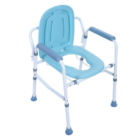 Domqga Commode Chair Toilet Seat Portable Foldable Commode Chair