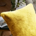 thumbnail image 5 of Home Soft Things Heavy Faux Fur 2 Piece Throw Pillow Cover Set - Sunshine Yellow - 20" x 20", 5 of 5