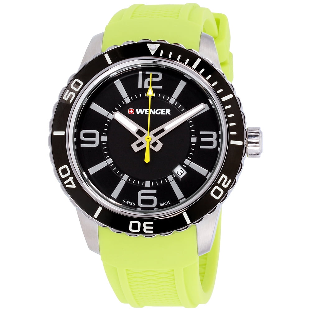 Wenger Roadster Black Dial Silicone 