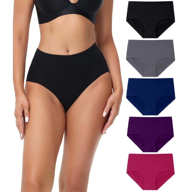 Calzoncillos posparto de algodón Panties wirarpa para mujer, paquete de 5