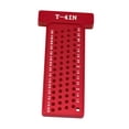 thumbnail image 4 of Trazador de carpintería, en T, regla en forma de T de aleación de aluminio multifuncional 4 pulgadas Cola regla cuadrada T, 4 of 8