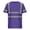 Purple, variant on Staron Men's and Women's Casual Loose Short Sleeve T-Shirt with Reflective Strip Pocket Round Neck Breathable Solid Color Basic Tee, Orange S