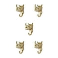 thumbnail image 3 of Guardoinrt Animal Head Coat Hook Resin Elephant Head For Unique Decorative Touch Good Gold (rhino) 5Set, 3 of 6
