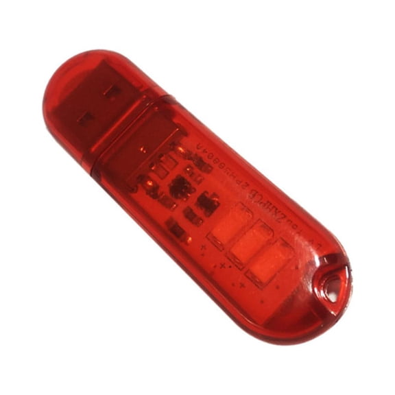 Inteprter Mini luces LED USB, 3 cuentas, luz nocturna para exteriores, lámpara de lectura, dormitorio, 5V, 1,5 W, PC, portátil, teléfono Iluminación y accesorios Rojo