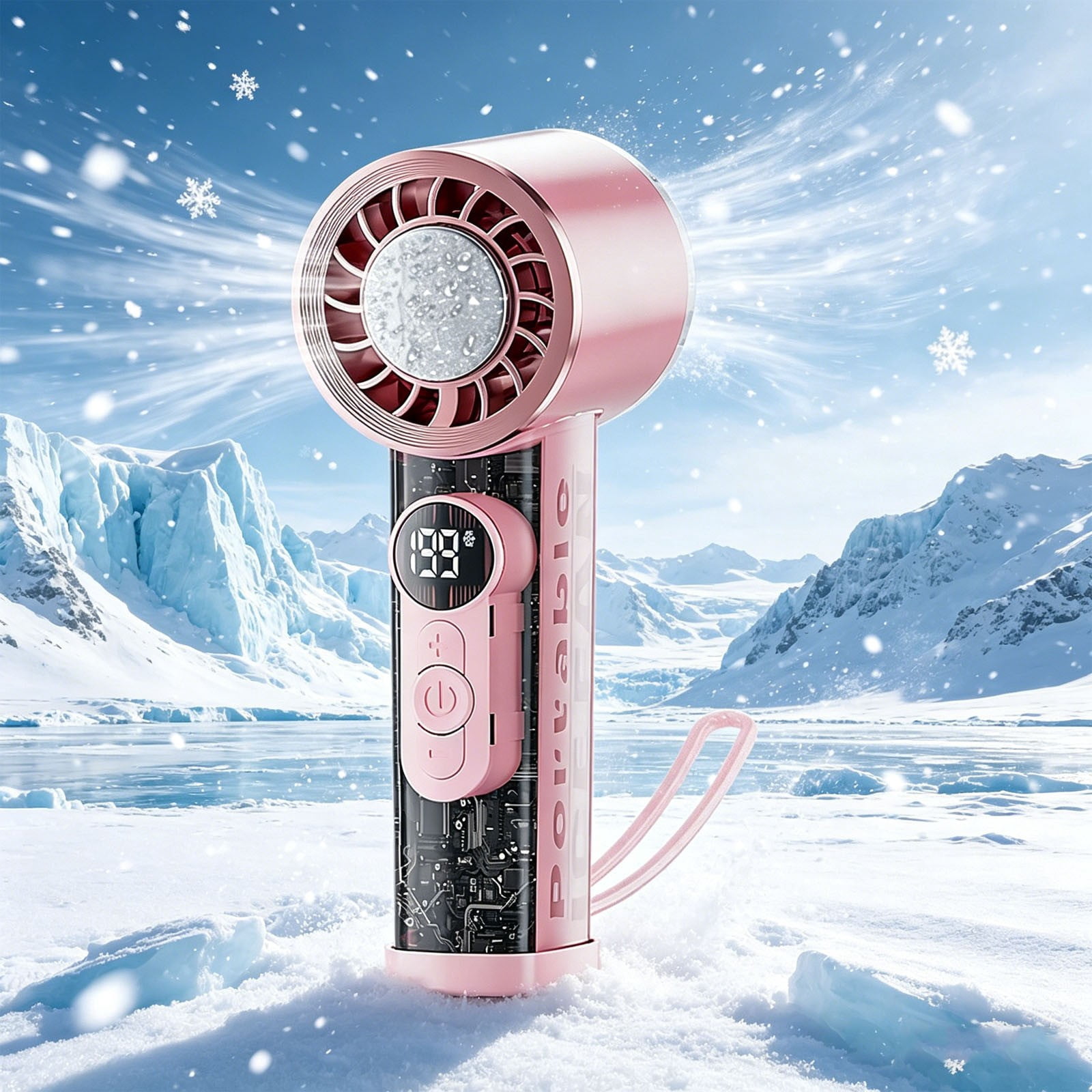 Desktop Air Cooler Fan With Spray Mist Cooling System 6 Speed Digital Display Oscillating Fan Ice Cooling Large Water Tank Strong Wind Rapid Cooling Relief, For Home Office Bedroom Summer Use