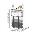 thumbnail image 2 of Yucurem Towel Racks for Bathroom, Metal Towel Storage Holder for Roll Towels, Wall Mounted Towel Organizer with Storage Basket and Wooden Shelf for Small Spaces, 2 of 6