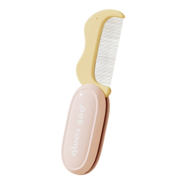 Cepillo de aseo para perros y gatos Herramienta suave para eliminar el pelo Uso en interiores Peine de plástico para mascotas para eliminar el pelo