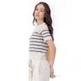 thumbnail image 2 of PLAYERA PARA MUJER QUARRY MANGA CORTA CON RAYAS, 2 of 4