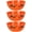 Orange Pumpkin, variant on 3 Pieces Halloween Plastic Trick Treat Candy Bowls Reusable halloween serving bowl Halloween Party Supplies (Black Ghost)