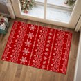 thumbnail image 3 of BERTHMEER Christmas 2'X3' Red Kitchen Rug for Kitchen Indoor Entrance Entryway Washable Non-slip Front Door Mat,Red, 3 of 6