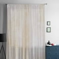 thumbnail image 5 of Beige Semi Sheer Curtains Drapes for Living Room,Bedroom,French Doors Window 72 Inches Long,Retro Oil Painting Modern Abstract Art Aesthetics Rod Pocket Chiffon Curtain Drapery Voile Draperies Panel, 5 of 6