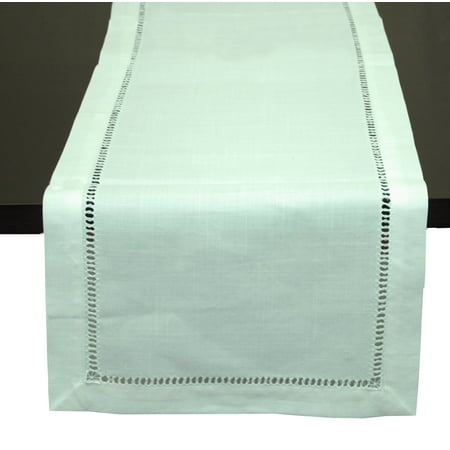 

Fennco Styles Classic Hemstitched Border Solid Color Daily Use Table Linens