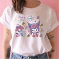 thumbnail image 4 of 90s Kawaii Kuromi Top Tee Funny Cartoon T Shirt Kuromi Women Manga T-shirt Y2k Graphic Tshirt Streetwear Top Tees Female Grunge, 4 of 10
