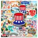 thumbnail image 1 of Paquete de pegatinas American Landmarks & City D, 50 unidades, 1 of 2